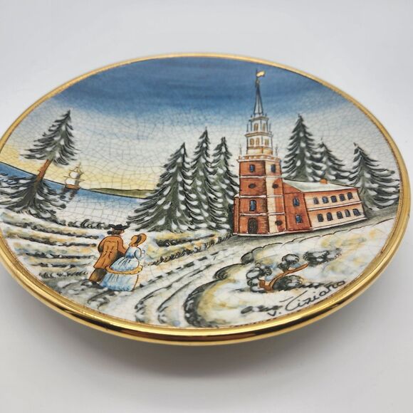 Vtg 1976 Tiziano Veneto Flair Plate Very Rare Hand Made In Italy #757 Of 5000 - Picture 2 of 9